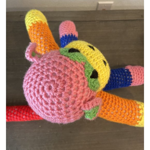 Crochet Rainbow Monkey 10” Inches Tall hobbyist - Picture 9 of 10